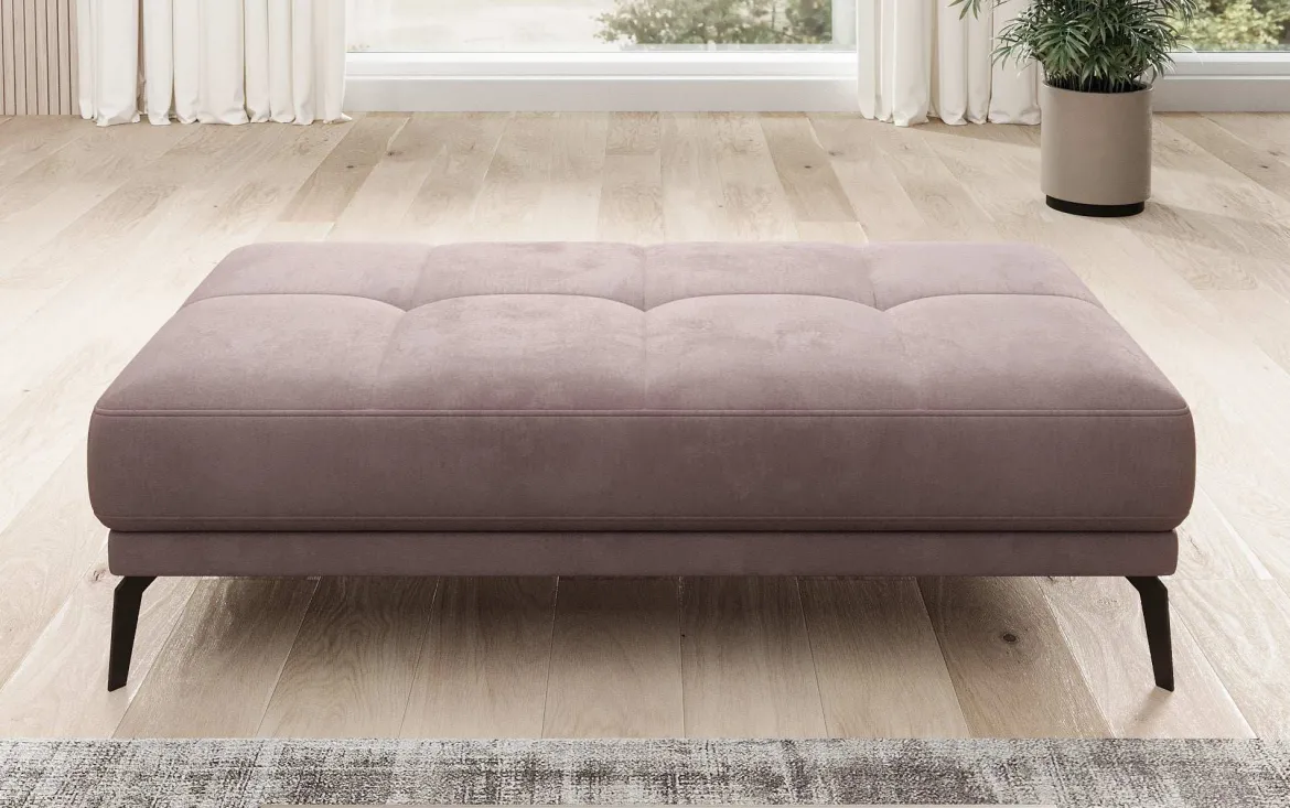 Designer Ecksofa Terina inkl. Beistellhocker