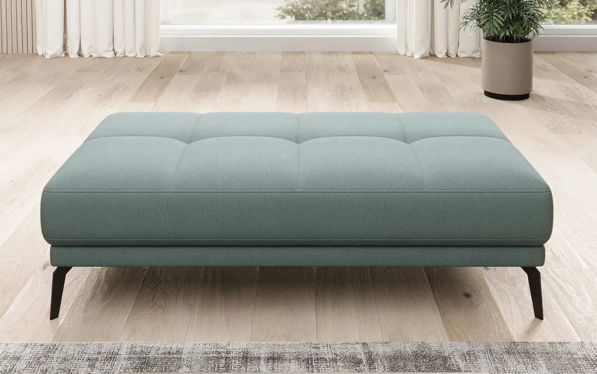 Designer Ecksofa Terina inkl. Beistellhocker