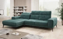 Designer Ecksofa Terina inkl. Beistellhocker