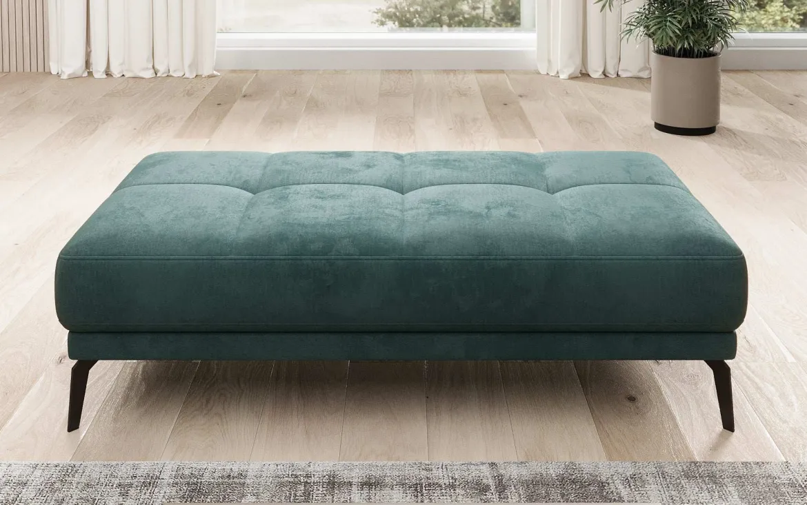 Designer Ecksofa Terina inkl. Beistellhocker
