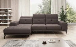 Designer Ecksofa Terina inkl. Beistellhocker
