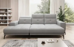 Designer Ecksofa Terina inkl. Beistellhocker