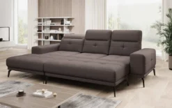 Designer Ecksofa Terina inkl. Beistellhocker