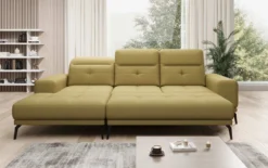 Designer Ecksofa Terina inkl. Beistellhocker