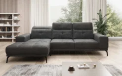 Designer Ecksofa Terina inkl. Beistellhocker