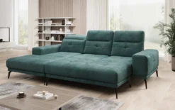Designer Ecksofa Terina inkl. Beistellhocker