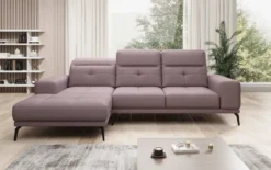 Designer Ecksofa Terina inkl. Beistellhocker