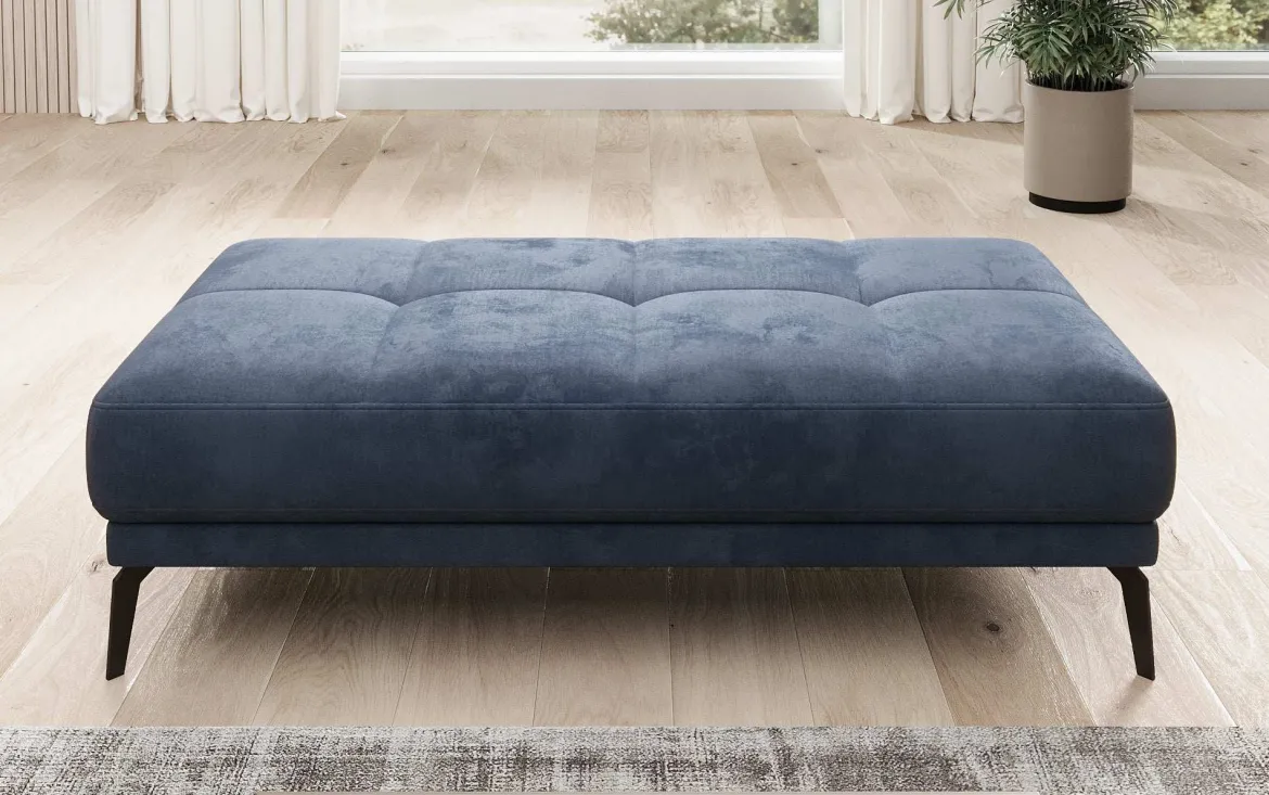 Designer Ecksofa Terina inkl. Beistellhocker