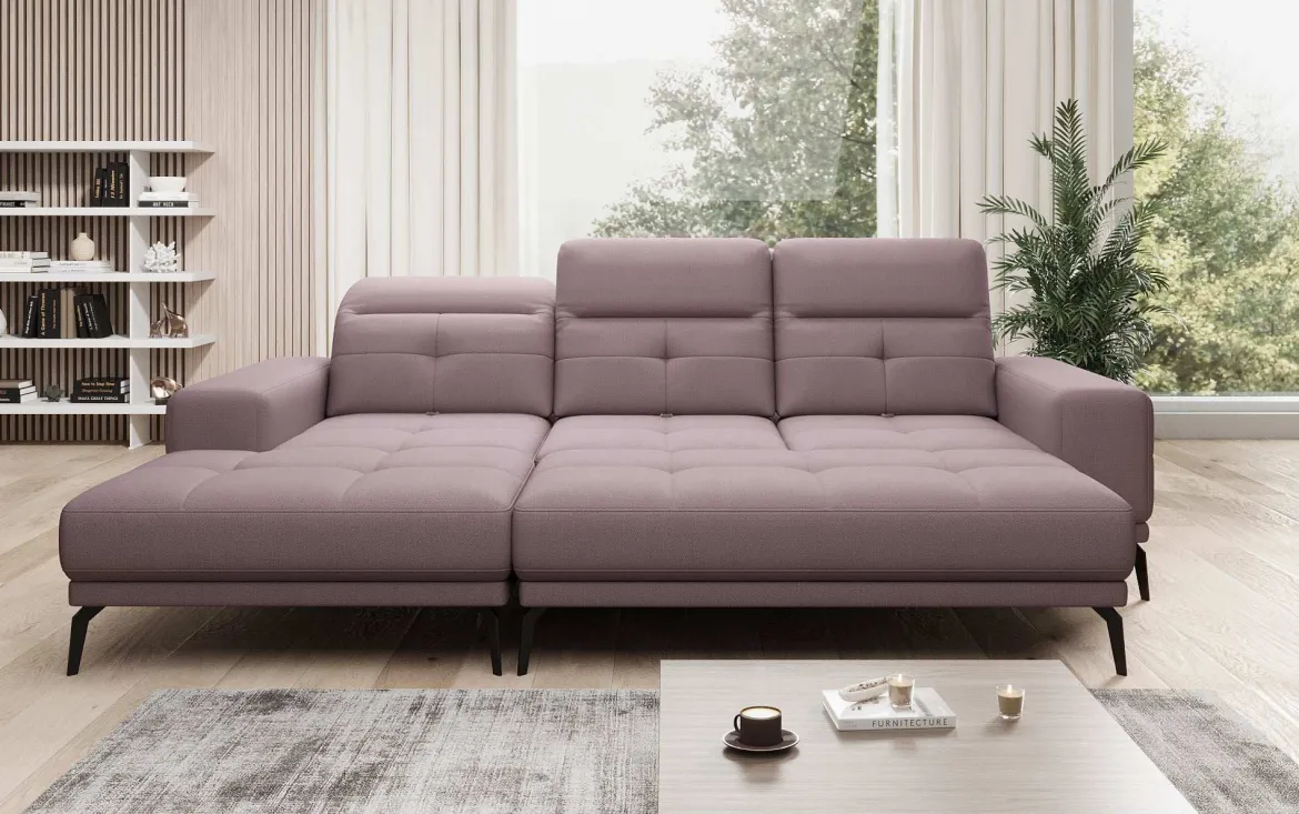 Designer Ecksofa Terina inkl. Beistellhocker