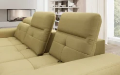 Designer Ecksofa Terina inkl. Beistellhocker