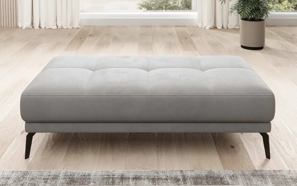 Designer Ecksofa Terina inkl. Beistellhocker