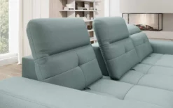 Designer Ecksofa Terina inkl. Beistellhocker