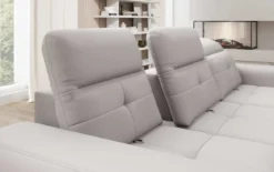 Designer Ecksofa Terina inkl. Beistellhocker