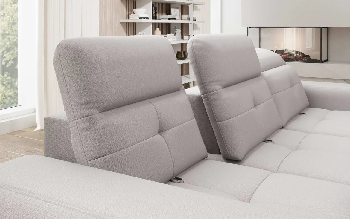 Designer Ecksofa Terina inkl. Beistellhocker