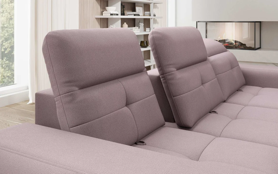 Designer Ecksofa Terina inkl. Beistellhocker
