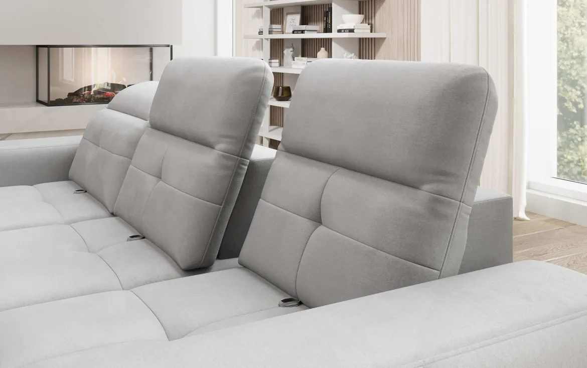Designer Ecksofa Terina inkl. Beistellhocker