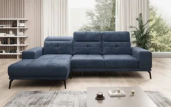 Designer Ecksofa Terina inkl. Beistellhocker
