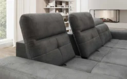 Designer Ecksofa Terina inkl. Beistellhocker