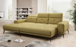 Designer Ecksofa Terina inkl. Beistellhocker