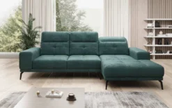 Designer Ecksofa Terina inkl. Beistellhocker