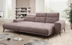 Designer Ecksofa Terina inkl. Beistellhocker