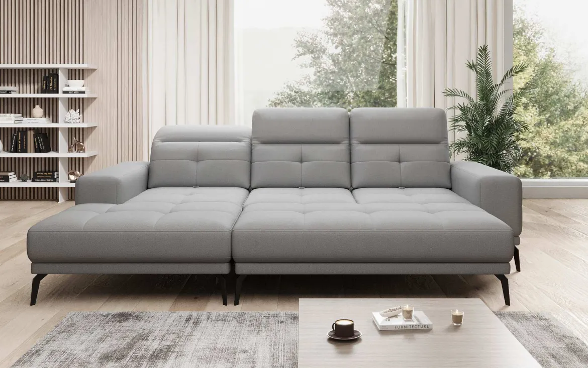 Designer Ecksofa Terina inkl. Beistellhocker