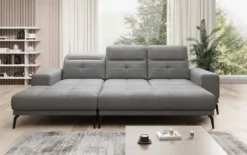 Designer Ecksofa Terina inkl. Beistellhocker