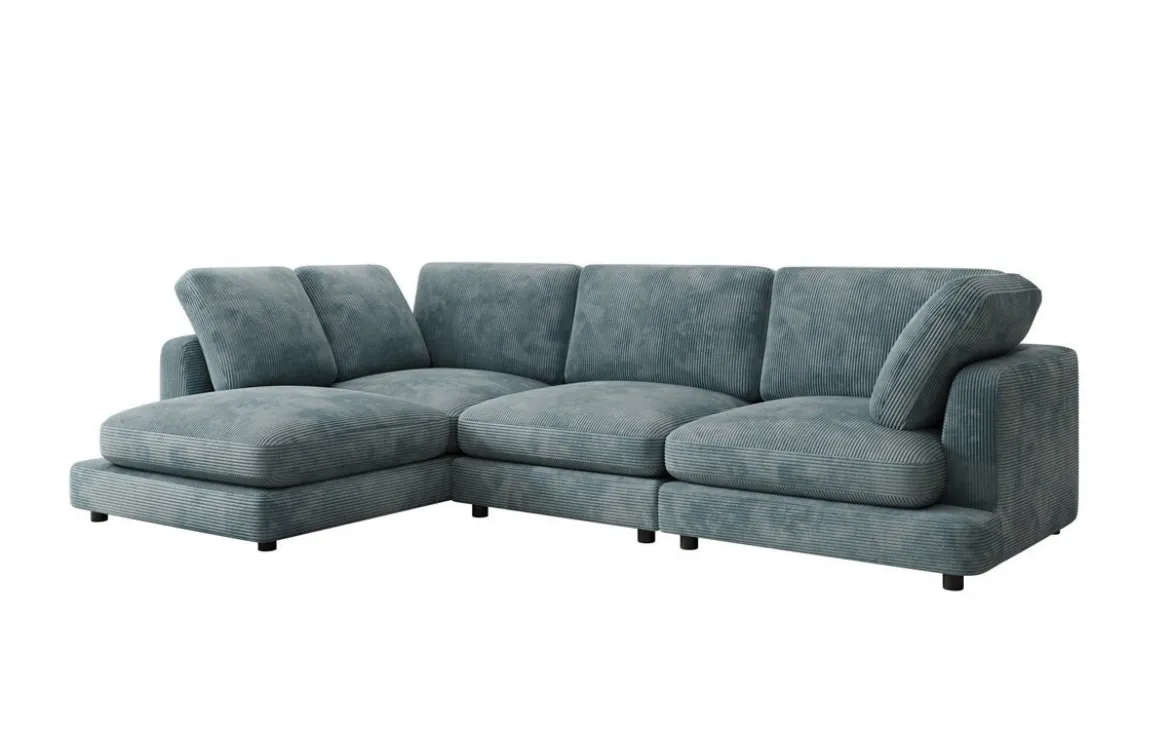 Designer Ecksofa Thalessa in Cord