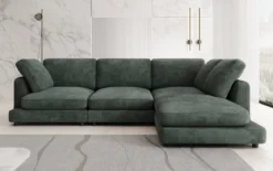 Designer Ecksofa Thalessa in Cord