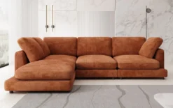 Designer Ecksofa Thalessa in Cord