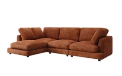 Designer Ecksofa Thalessa in Cord