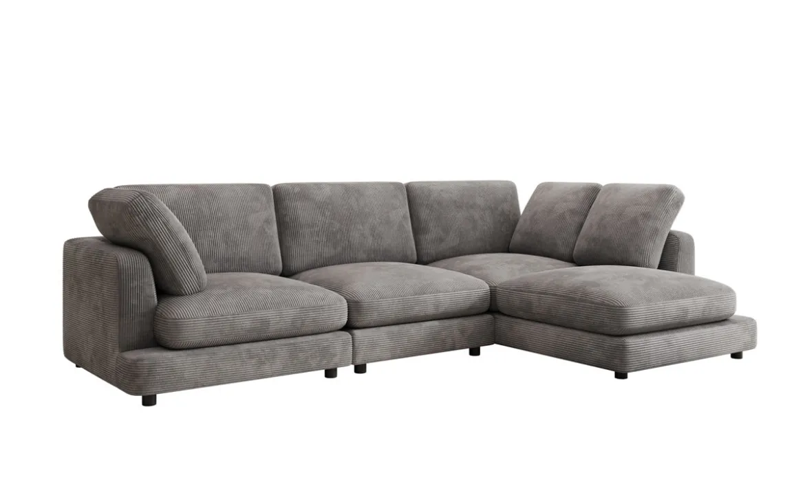 Designer Ecksofa Thalessa in Cord