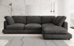 Designer Ecksofa Thalessa in Cord