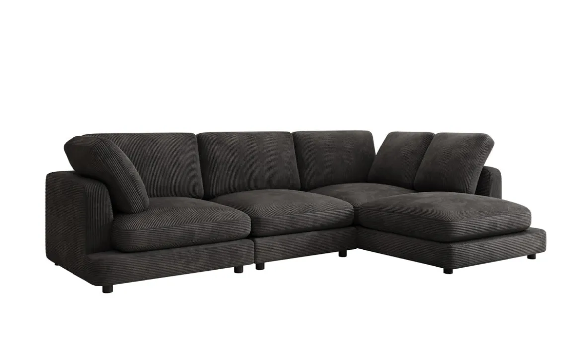 Designer Ecksofa Thalessa in Cord