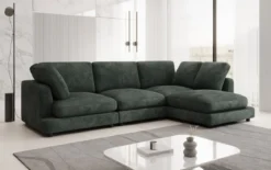Designer Ecksofa Thalessa in Cord