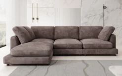 Designer Ecksofa Thalessa in Cord