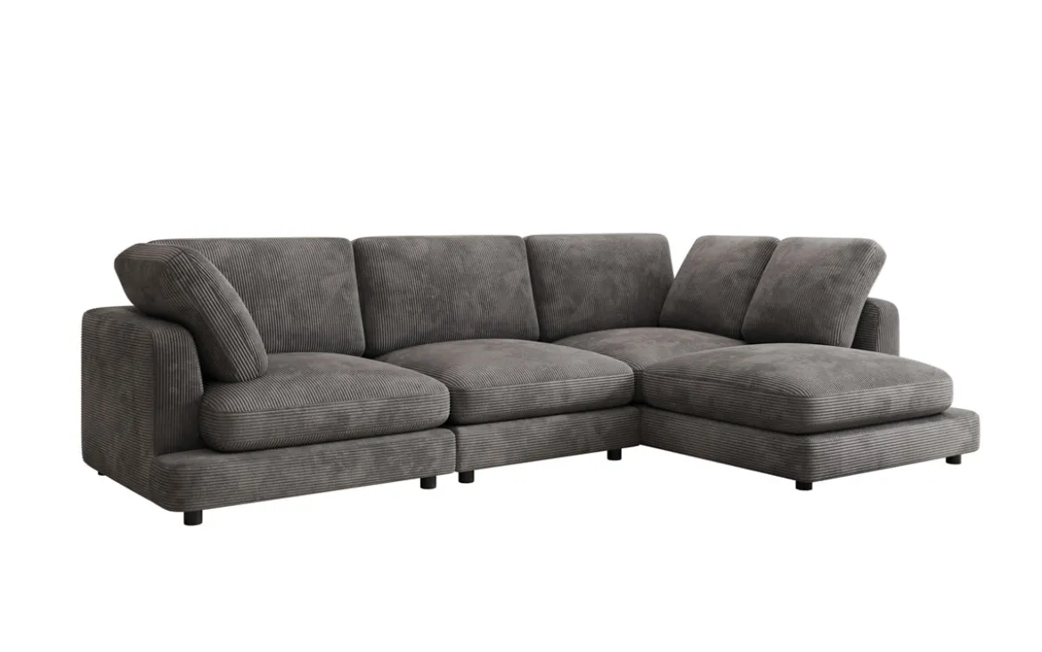 Designer Ecksofa Thalessa in Cord