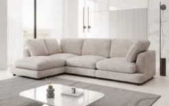 Designer Ecksofa Thalessa in Cord