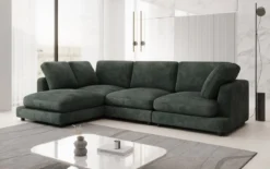 Designer Ecksofa Thalessa in Cord