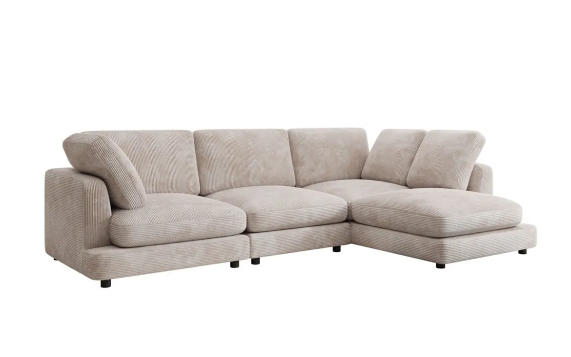 Designer Ecksofa Thalessa in Cord