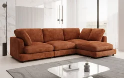 Designer Ecksofa Thalessa in Cord