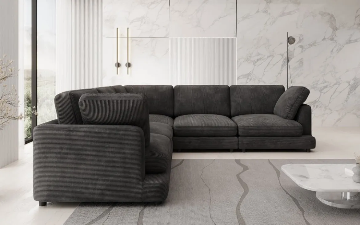 Designer Ecksofa Thalessa Maxi in Cord