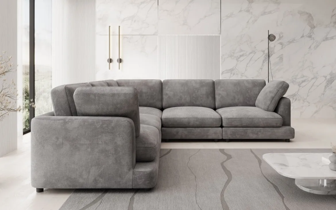 Designer Ecksofa Thalessa Maxi in Cord
