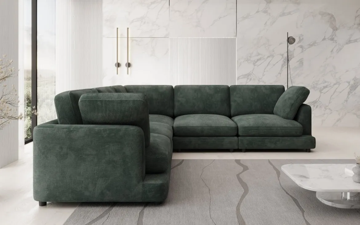 Designer Ecksofa Thalessa Maxi in Cord
