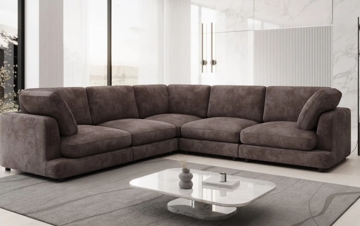 Designer Ecksofa Thalessa Maxi in Cord