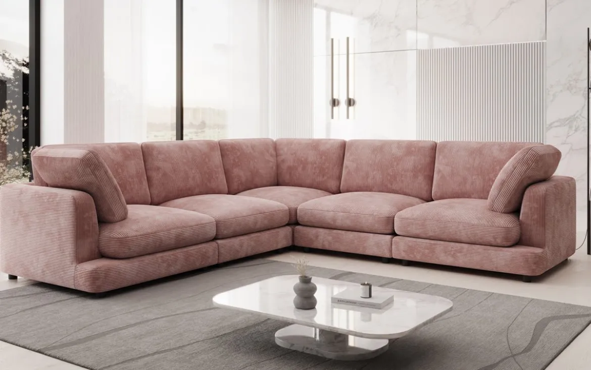 Designer Ecksofa Thalessa Maxi in Cord