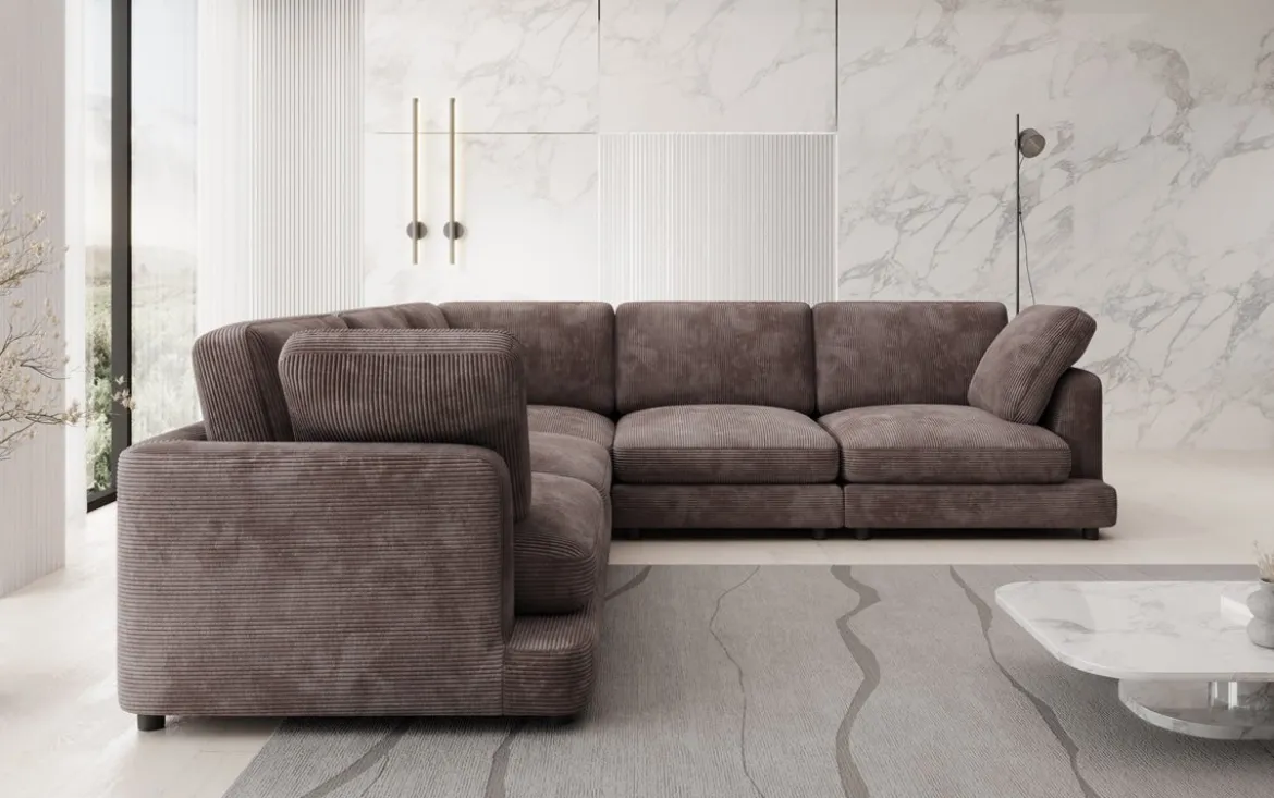 Designer Ecksofa Thalessa Maxi in Cord
