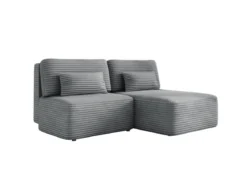 Designer Ecksofa Tilia Cord mit Schlaffunktion und Stauraum