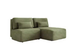 Designer Ecksofa Tilia Cord mit Schlaffunktion und Stauraum