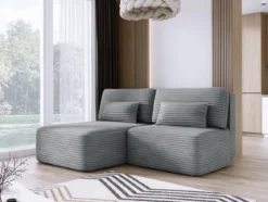 Designer Ecksofa Tilia Cord mit Schlaffunktion und Stauraum
